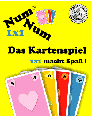 NumNum Kartenspiel - Endlich topfit im 1x1